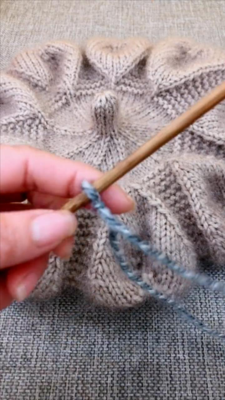 树叶帽子完整版编织教程-第1张图片-图司机百科